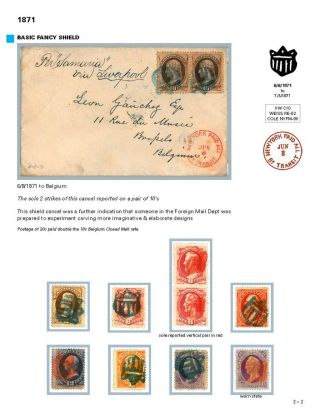 DIE PROGRESSION DER NEW YORK POSTSTEMPELN AUF AUSLANDSSENDUNGEN 1870-1878 – Blatt 19