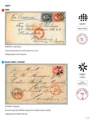 DIE PROGRESSION DER NEW YORK POSTSTEMPELN AUF AUSLANDSSENDUNGEN 1870-1878 – Blatt 20