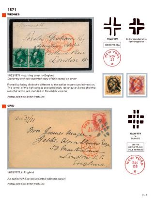 DIE PROGRESSION DER NEW YORK POSTSTEMPELN AUF AUSLANDSSENDUNGEN 1870-1878 – Blatt 25