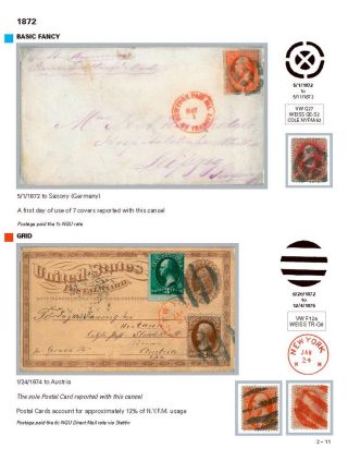 DIE PROGRESSION DER NEW YORK POSTSTEMPELN AUF AUSLANDSSENDUNGEN 1870-1878 – Blatt 28