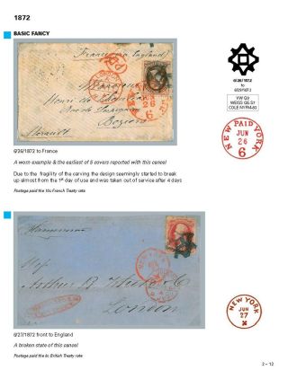 DIE PROGRESSION DER NEW YORK POSTSTEMPELN AUF AUSLANDSSENDUNGEN 1870-1878 – Blatt 29