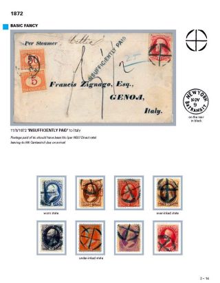 DIE PROGRESSION DER NEW YORK POSTSTEMPELN AUF AUSLANDSSENDUNGEN 1870-1878 – Blatt 31