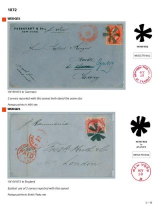 DIE PROGRESSION DER NEW YORK POSTSTEMPELN AUF AUSLANDSSENDUNGEN 1870-1878 – Blatt 32
