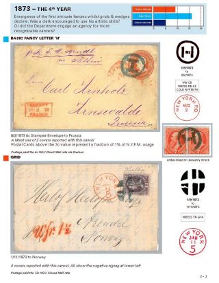 DIE PROGRESSION DER NEW YORK POSTSTEMPELN AUF AUSLANDSSENDUNGEN 1870-1878 – Blatt 35