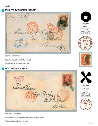 DIE PROGRESSION DER NEW YORK POSTSTEMPELN AUF AUSLANDSSENDUNGEN 1870-1878 – Blatt 36