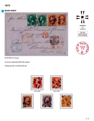 DIE PROGRESSION DER NEW YORK POSTSTEMPELN AUF AUSLANDSSENDUNGEN 1870-1878 – Blatt 37