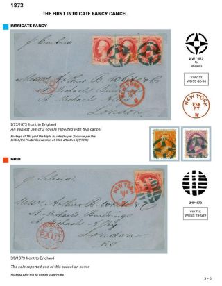 DIE PROGRESSION DER NEW YORK POSTSTEMPELN AUF AUSLANDSSENDUNGEN 1870-1878 – Blatt 39