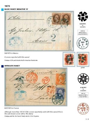 DIE PROGRESSION DER NEW YORK POSTSTEMPELN AUF AUSLANDSSENDUNGEN 1870-1878 – Blatt 41