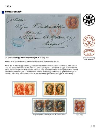 DIE PROGRESSION DER NEW YORK POSTSTEMPELN AUF AUSLANDSSENDUNGEN 1870-1878 – Blatt 43