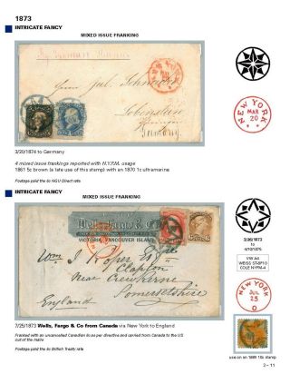 DIE PROGRESSION DER NEW YORK POSTSTEMPELN AUF AUSLANDSSENDUNGEN 1870-1878 – Blatt 44