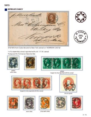 DIE PROGRESSION DER NEW YORK POSTSTEMPELN AUF AUSLANDSSENDUNGEN 1870-1878 – Blatt 45