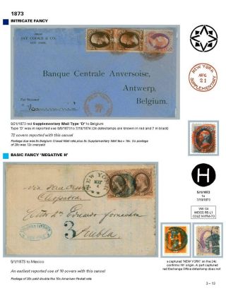 DIE PROGRESSION DER NEW YORK POSTSTEMPELN AUF AUSLANDSSENDUNGEN 1870-1878 – Blatt 46