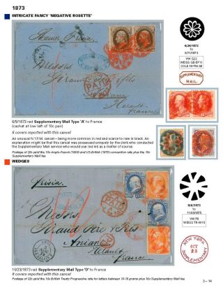 DIE PROGRESSION DER NEW YORK POSTSTEMPELN AUF AUSLANDSSENDUNGEN 1870-1878 – Blatt 47