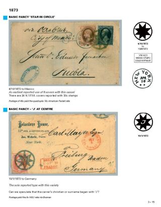 DIE PROGRESSION DER NEW YORK POSTSTEMPELN AUF AUSLANDSSENDUNGEN 1870-1878 – Blatt 48