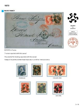 DIE PROGRESSION DER NEW YORK POSTSTEMPELN AUF AUSLANDSSENDUNGEN 1870-1878 – Blatt 49