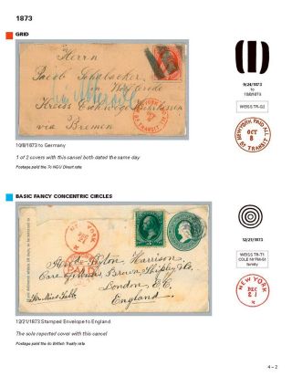 DIE PROGRESSION DER NEW YORK POSTSTEMPELN AUF AUSLANDSSENDUNGEN 1870-1878 – Blatt 51