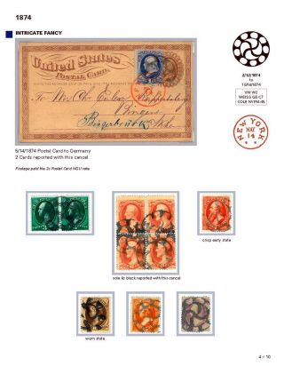 DIE PROGRESSION DER NEW YORK POSTSTEMPELN AUF AUSLANDSSENDUNGEN 1870-1878 – Blatt 59
