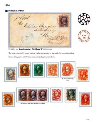 DIE PROGRESSION DER NEW YORK POSTSTEMPELN AUF AUSLANDSSENDUNGEN 1870-1878 – Blatt 60