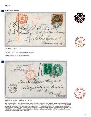DIE PROGRESSION DER NEW YORK POSTSTEMPELN AUF AUSLANDSSENDUNGEN 1870-1878 – Blatt 63