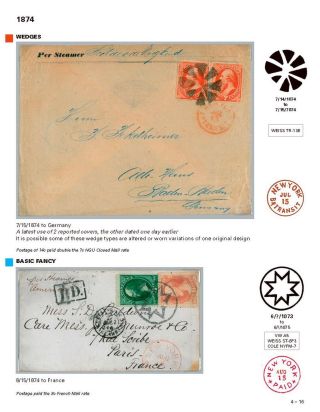 DIE PROGRESSION DER NEW YORK POSTSTEMPELN AUF AUSLANDSSENDUNGEN 1870-1878 – Blatt 65