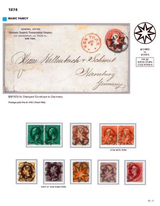 DIE PROGRESSION DER NEW YORK POSTSTEMPELN AUF AUSLANDSSENDUNGEN 1870-1878 – Blatt 66