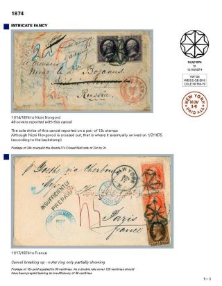 DIE PROGRESSION DER NEW YORK POSTSTEMPELN AUF AUSLANDSSENDUNGEN 1870-1878 – Blatt 68