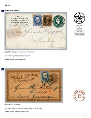 DIE PROGRESSION DER NEW YORK POSTSTEMPELN AUF AUSLANDSSENDUNGEN 1870-1878 – Blatt 70