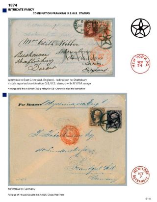 DIE PROGRESSION DER NEW YORK POSTSTEMPELN AUF AUSLANDSSENDUNGEN 1870-1878 – Blatt 71