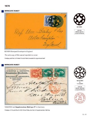 DIE PROGRESSION DER NEW YORK POSTSTEMPELN AUF AUSLANDSSENDUNGEN 1870-1878 – Blatt 76