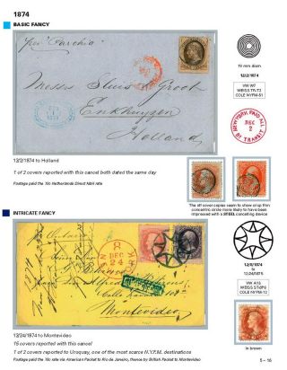 DIE PROGRESSION DER NEW YORK POSTSTEMPELN AUF AUSLANDSSENDUNGEN 1870-1878 – Blatt 81
