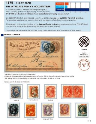 DIE PROGRESSION DER NEW YORK POSTSTEMPELN AUF AUSLANDSSENDUNGEN 1870-1878 – Blatt 84