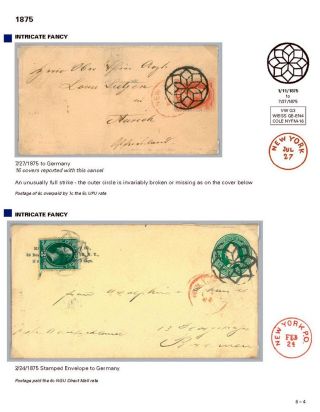 DIE PROGRESSION DER NEW YORK POSTSTEMPELN AUF AUSLANDSSENDUNGEN 1870-1878 – Blatt 85
