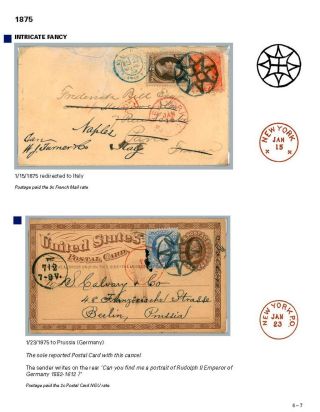 DIE PROGRESSION DER NEW YORK POSTSTEMPELN AUF AUSLANDSSENDUNGEN 1870-1878 – Blatt 88