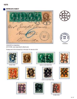 DIE PROGRESSION DER NEW YORK POSTSTEMPELN AUF AUSLANDSSENDUNGEN 1870-1878 – Blatt 89