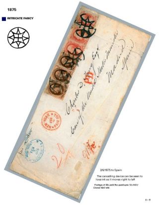 DIE PROGRESSION DER NEW YORK POSTSTEMPELN AUF AUSLANDSSENDUNGEN 1870-1878 – Blatt 90