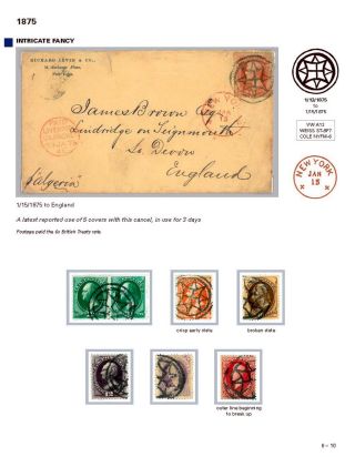 DIE PROGRESSION DER NEW YORK POSTSTEMPELN AUF AUSLANDSSENDUNGEN 1870-1878 – Blatt 91