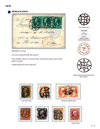 DIE PROGRESSION DER NEW YORK POSTSTEMPELN AUF AUSLANDSSENDUNGEN 1870-1878 – Blatt 94