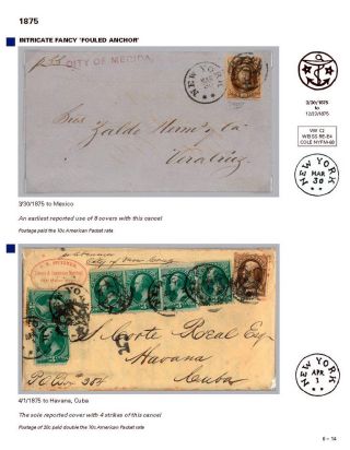 DIE PROGRESSION DER NEW YORK POSTSTEMPELN AUF AUSLANDSSENDUNGEN 1870-1878 – Blatt 95