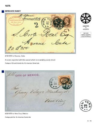 DIE PROGRESSION DER NEW YORK POSTSTEMPELN AUF AUSLANDSSENDUNGEN 1870-1878 – Blatt 97