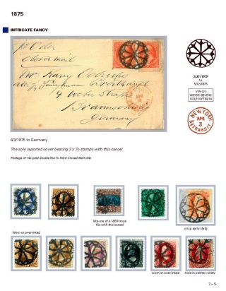 DIE PROGRESSION DER NEW YORK POSTSTEMPELN AUF AUSLANDSSENDUNGEN 1870-1878 – Blatt 102