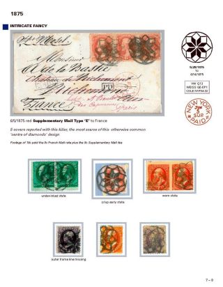 DIE PROGRESSION DER NEW YORK POSTSTEMPELN AUF AUSLANDSSENDUNGEN 1870-1878 – Blatt 105
