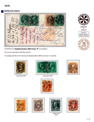 DIE PROGRESSION DER NEW YORK POSTSTEMPELN AUF AUSLANDSSENDUNGEN 1870-1878 – Blatt 106