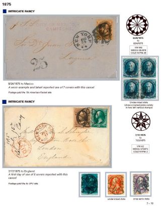 DIE PROGRESSION DER NEW YORK POSTSTEMPELN AUF AUSLANDSSENDUNGEN 1870-1878 – Blatt 107