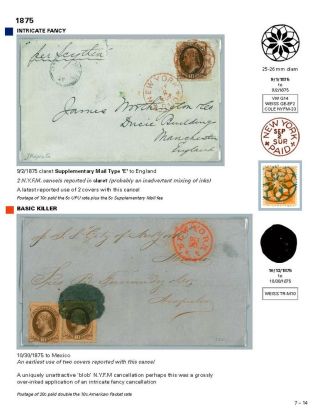 DIE PROGRESSION DER NEW YORK POSTSTEMPELN AUF AUSLANDSSENDUNGEN 1870-1878 – Blatt 111