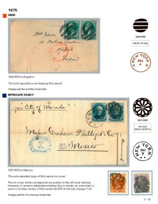 DIE PROGRESSION DER NEW YORK POSTSTEMPELN AUF AUSLANDSSENDUNGEN 1870-1878 – Blatt 112