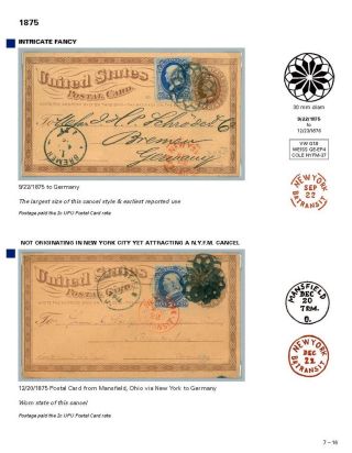 DIE PROGRESSION DER NEW YORK POSTSTEMPELN AUF AUSLANDSSENDUNGEN 1870-1878 – Blatt 113