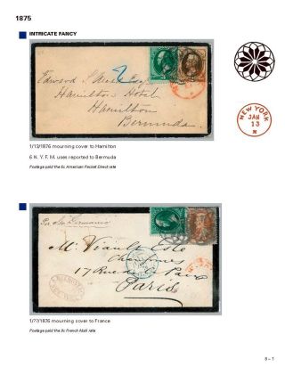 DIE PROGRESSION DER NEW YORK POSTSTEMPELN AUF AUSLANDSSENDUNGEN 1870-1878 – Blatt 114