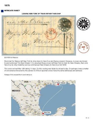 DIE PROGRESSION DER NEW YORK POSTSTEMPELN AUF AUSLANDSSENDUNGEN 1870-1878 – Blatt 115