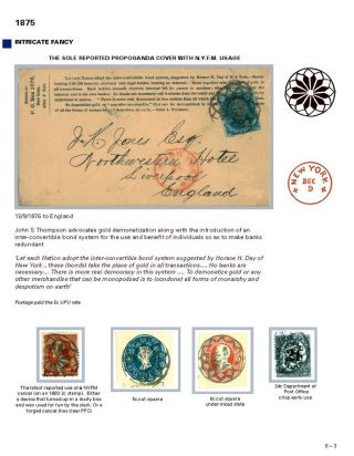 DIE PROGRESSION DER NEW YORK POSTSTEMPELN AUF AUSLANDSSENDUNGEN 1870-1878 – Blatt 116