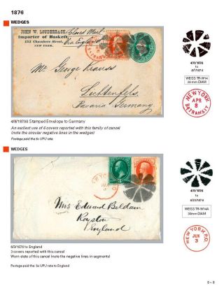 DIE PROGRESSION DER NEW YORK POSTSTEMPELN AUF AUSLANDSSENDUNGEN 1870-1878 – Blatt 121